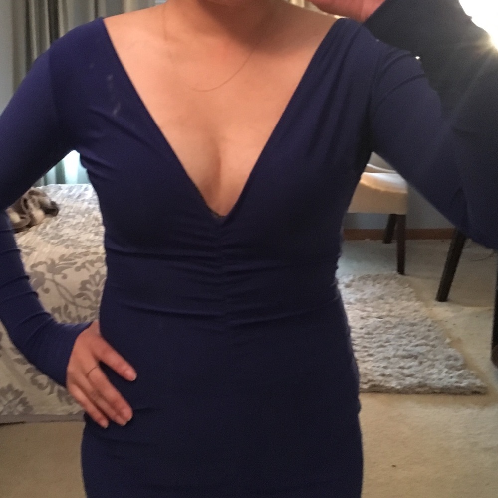 Long sleeve long flow dress